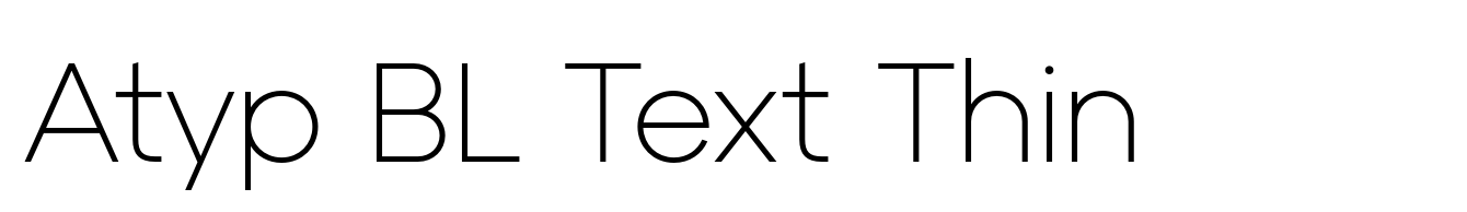 Atyp BL Text Thin